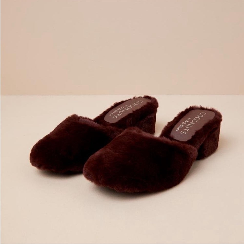 COCONUTS By Matisse Teddy Faux Fur Mule In Brown